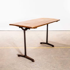 1930's Large French Cast Base Café Dining Table (5412)