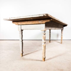 1930's Large French Chateau Dairy Rectangular Dining Table