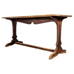 1930's Large French Tabac Rectangular Dining Table