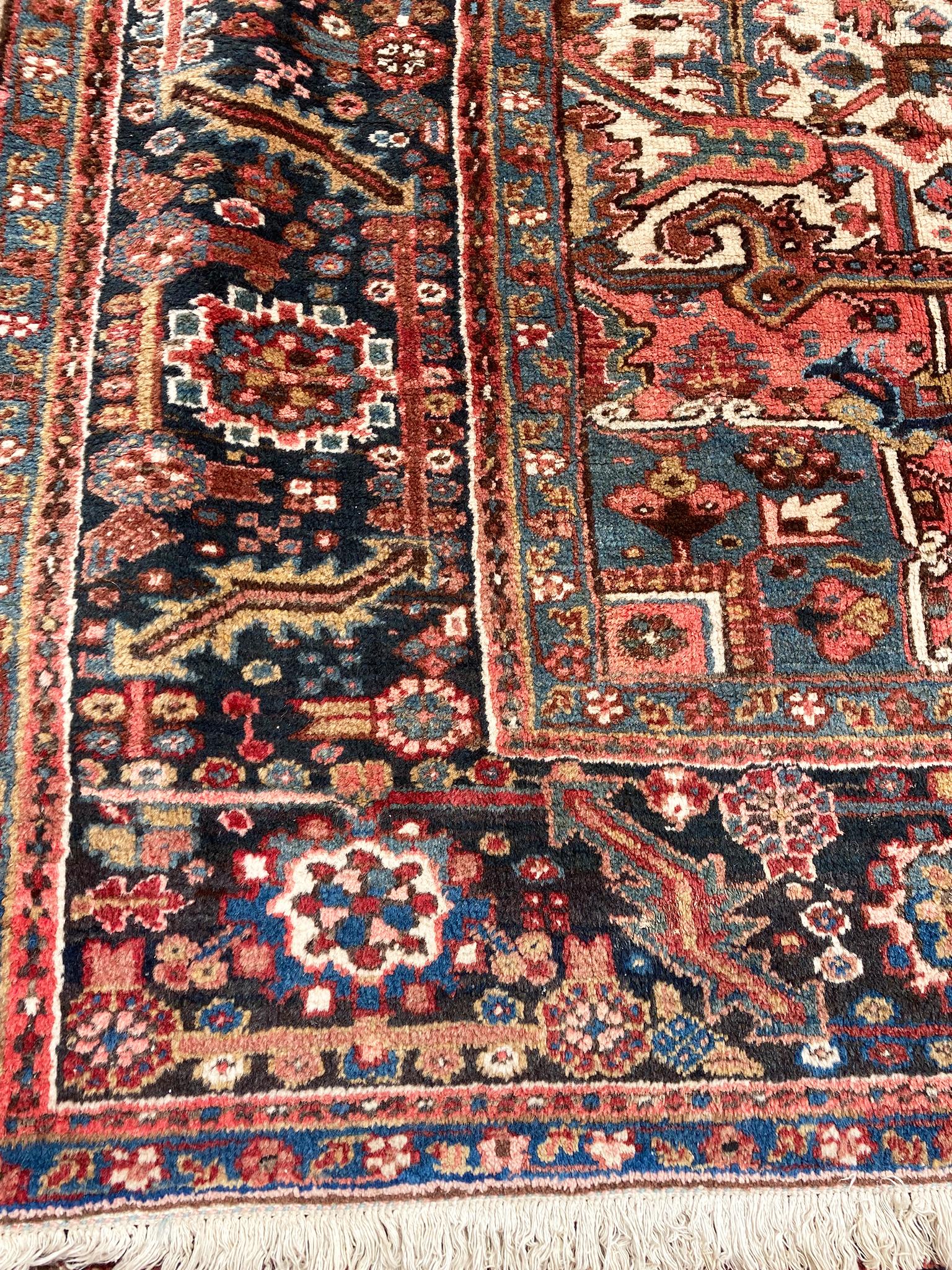 Wool 1930s Large Heriz Rug