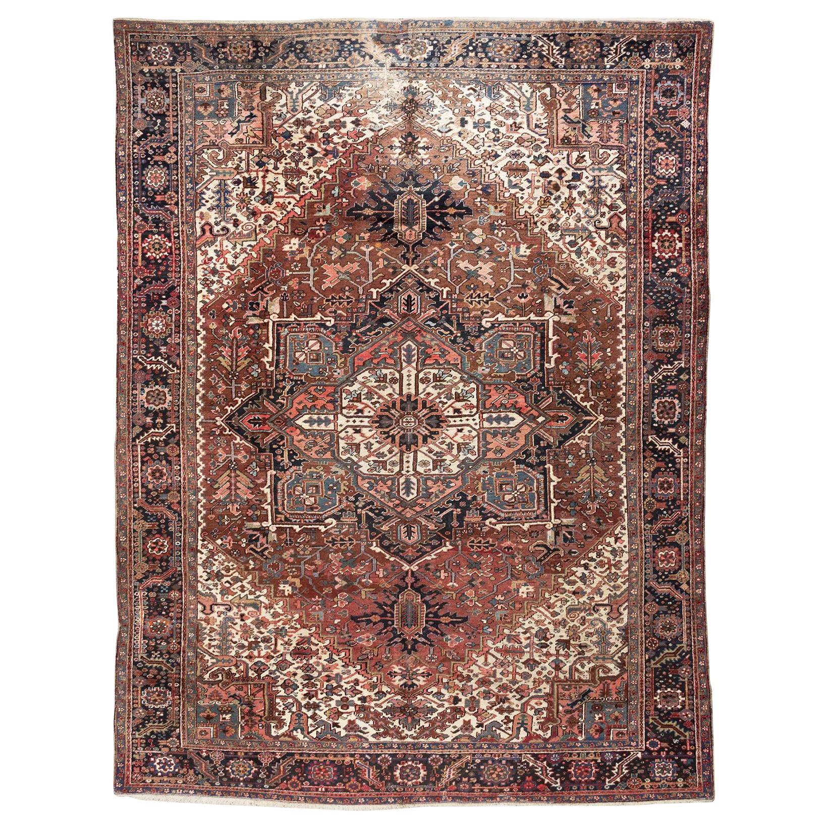 1930s Large Heriz Rug