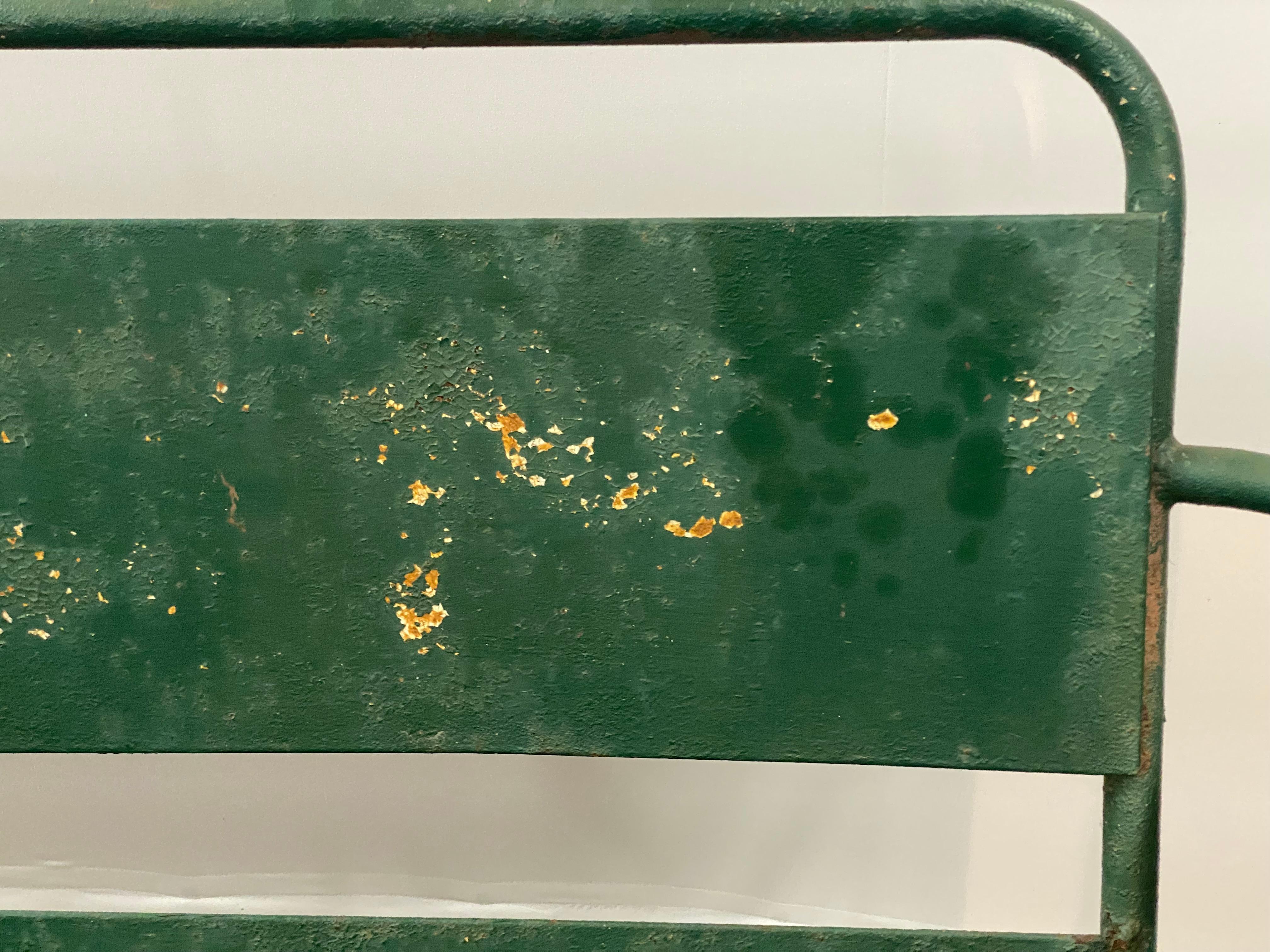 Panchina industriale in ferro tubolare di grandi dimensioni del 1930 in vendita 6