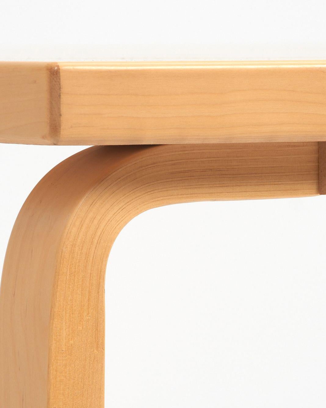 Laminated 1930s Large Square Dining Table by Alvar Aalto for Artek Finland For Sale