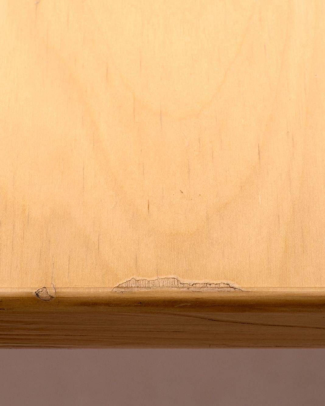 Mid-20th Century 1930s Large Square Dining Table by Alvar Aalto for Artek Finland For Sale