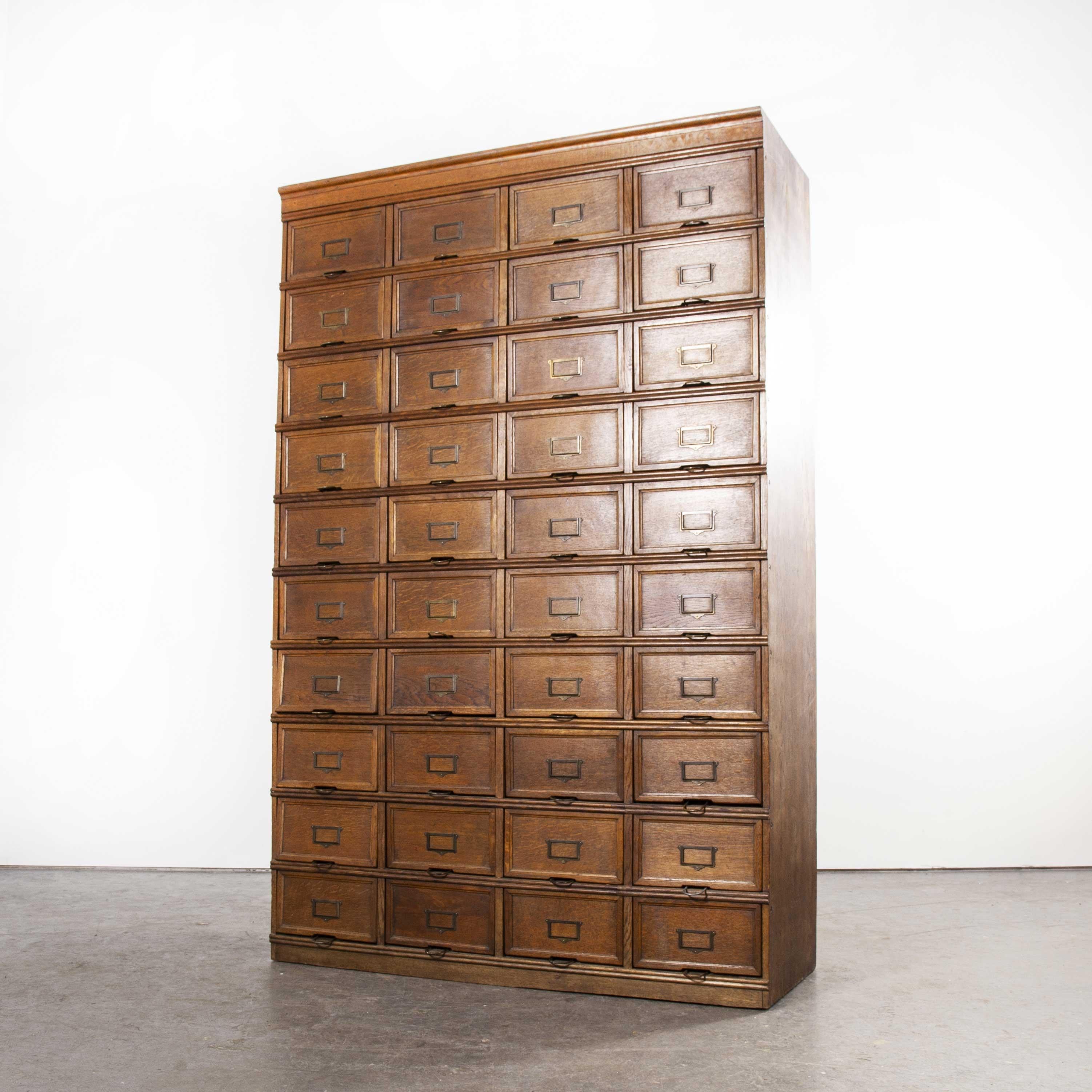 1930s Large Tall Multi Drawer Stolzenberg Atelier Cabinet, Forty Drawers 8