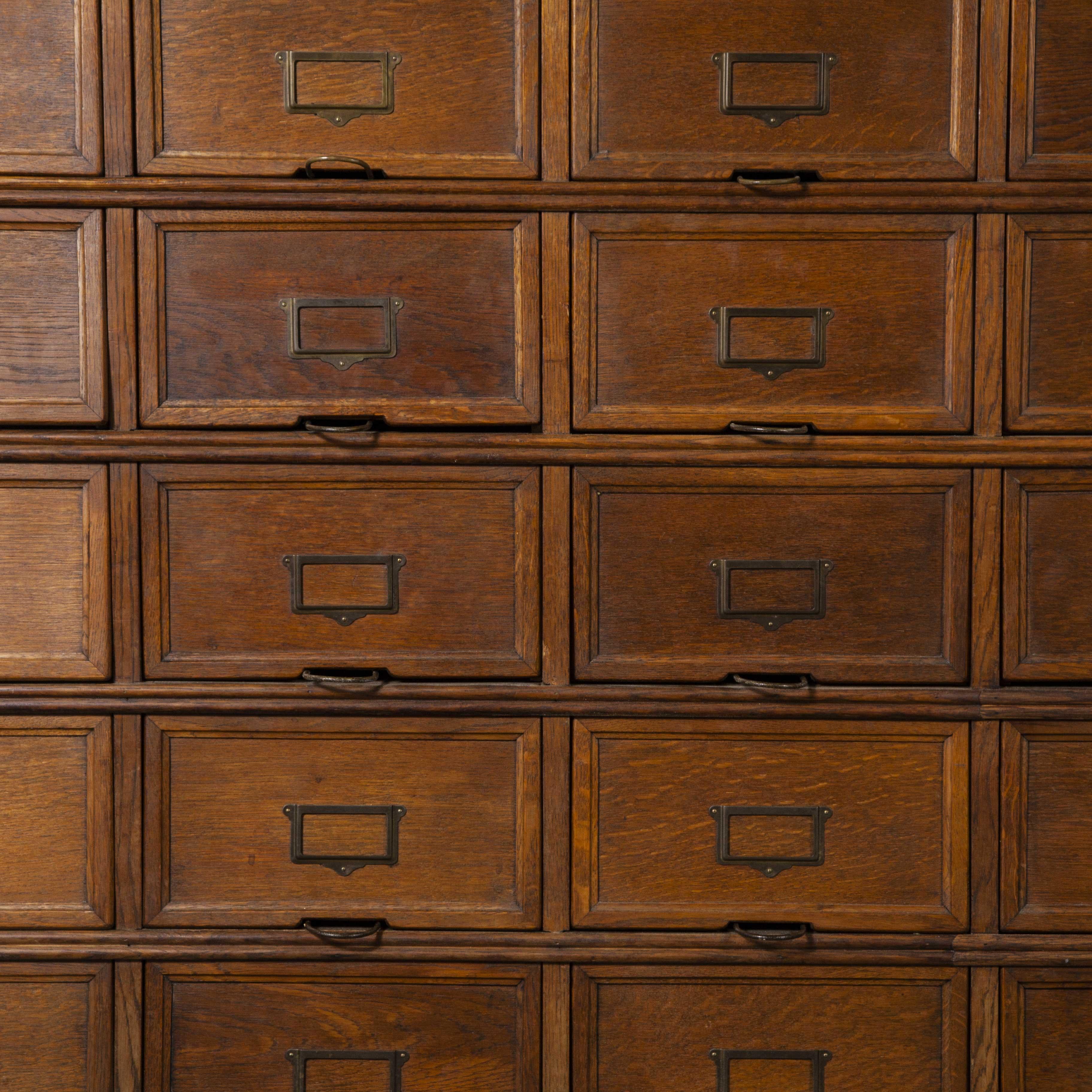 1930s Large Tall Multi Drawer Stolzenberg Atelier Cabinet, Forty Drawers 12