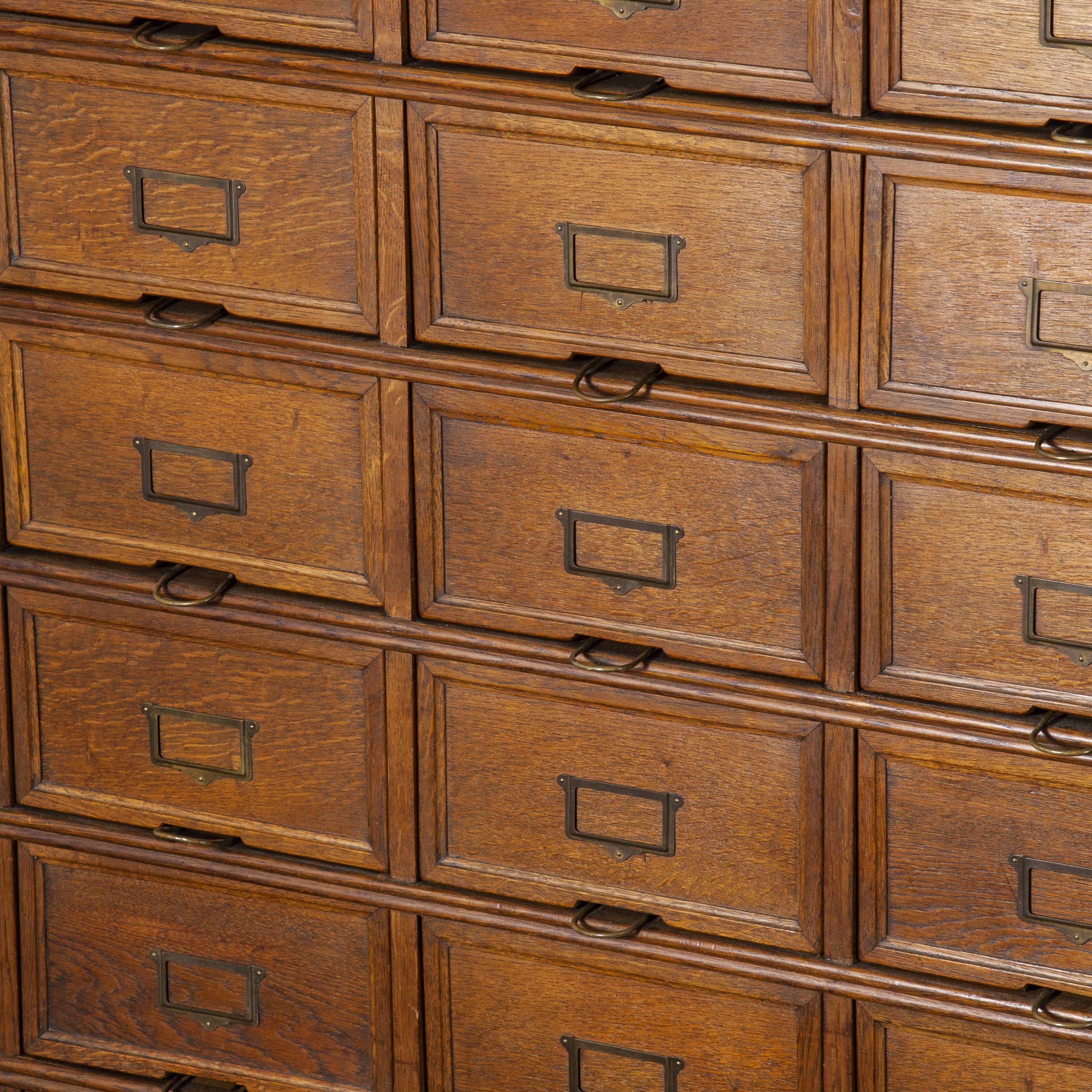 1930s Large Tall Multi Drawer Stolzenberg Atelier Cabinet, Forty Drawers In Good Condition In Hook, Hampshire