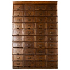 Used 1930s Large Tall Multi Drawer Stolzenberg Atelier Cabinet, Forty Drawers