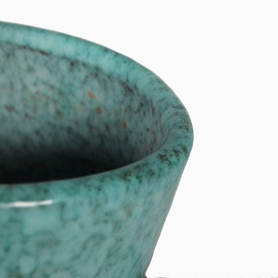 Grand vase turquoise de Marcel Noverraz des années 1930 2