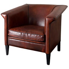1930s Leather Club Chairs