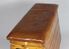 1930s Leather Gym Box Bench