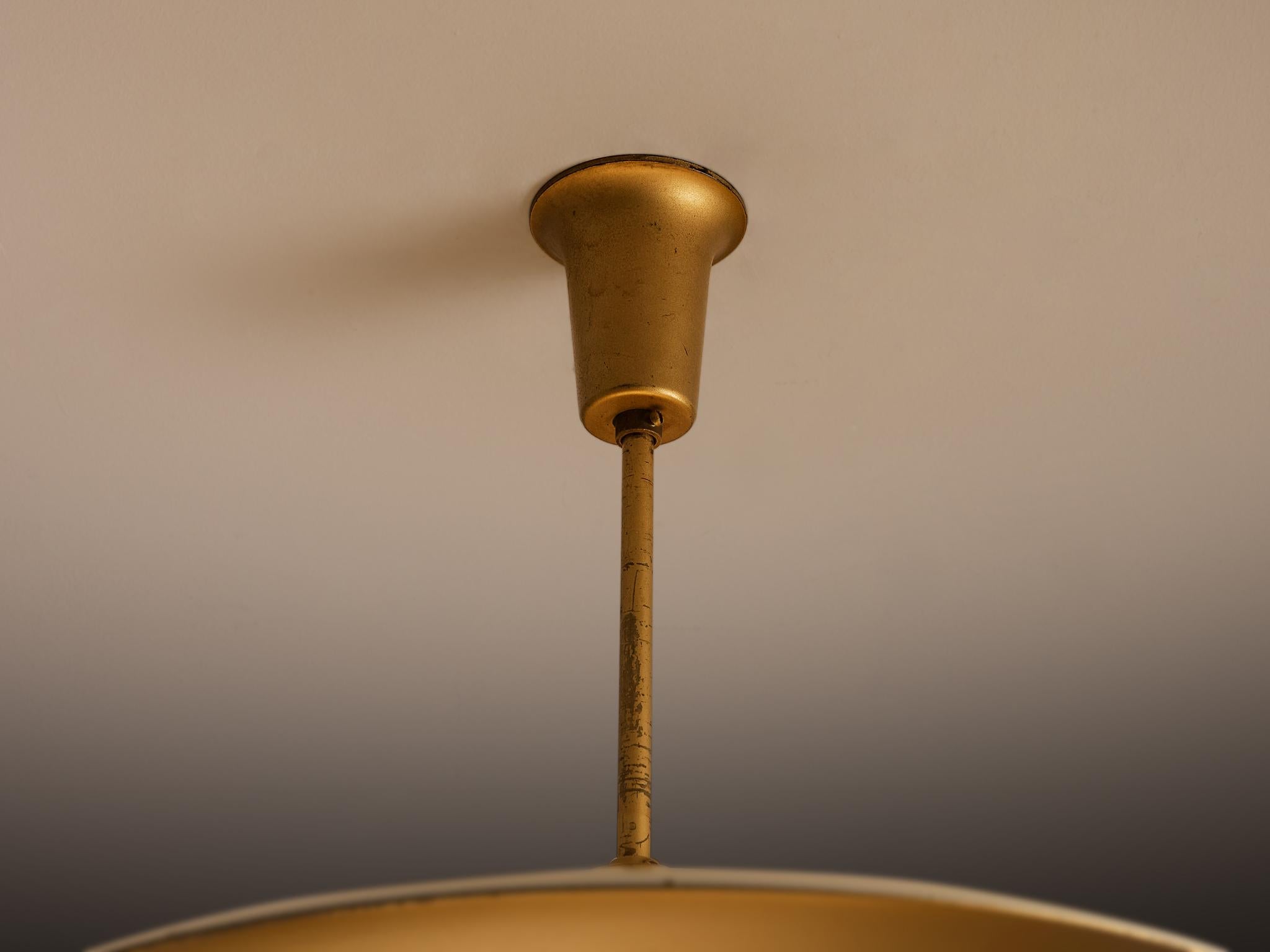 1930s Louis Poulsen Ceiling Light in Golden Painted Copper in vendita 2