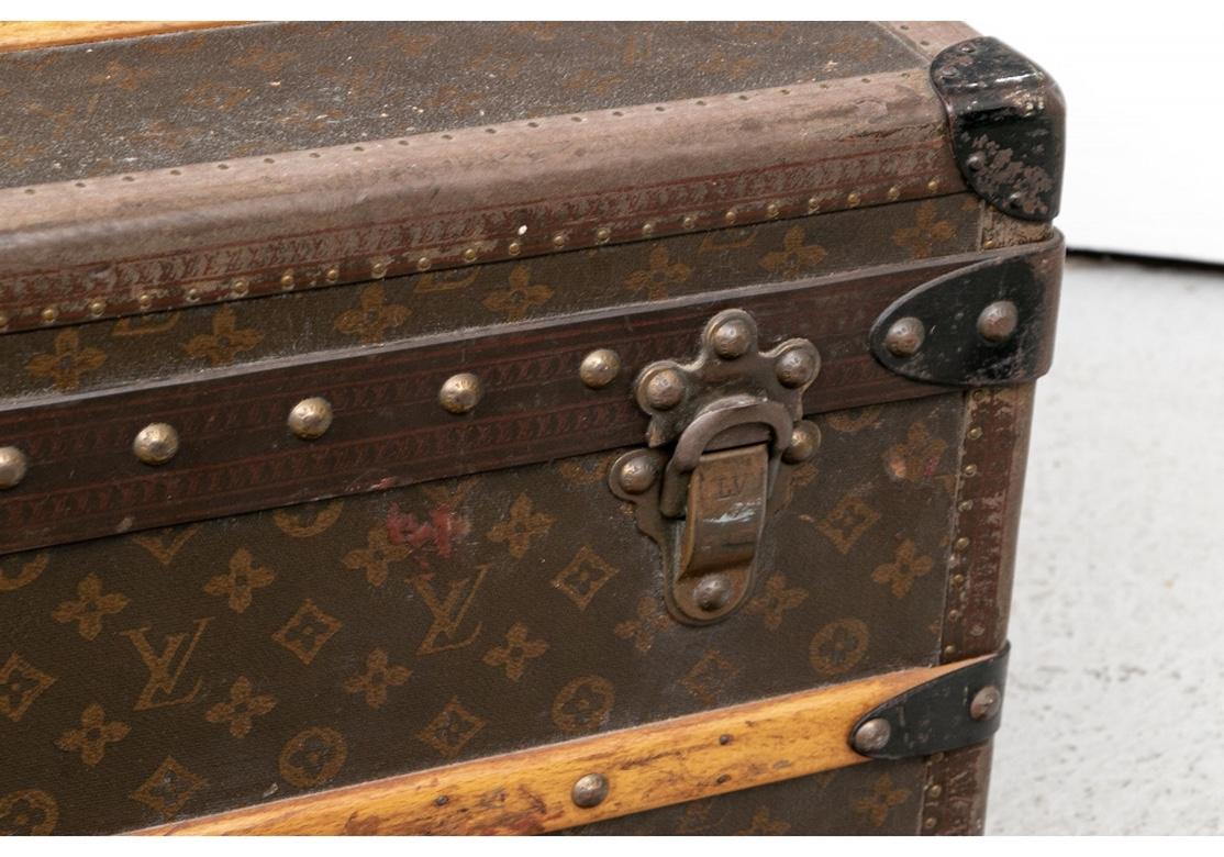 1930’s Louis Vuitton Monogram Cabin Trunk for Restoration In Distressed Condition For Sale In Bridgeport, CT