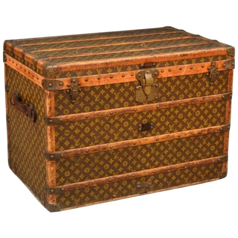 1930s Louis Vuitton Monogram Steamer Trunk
