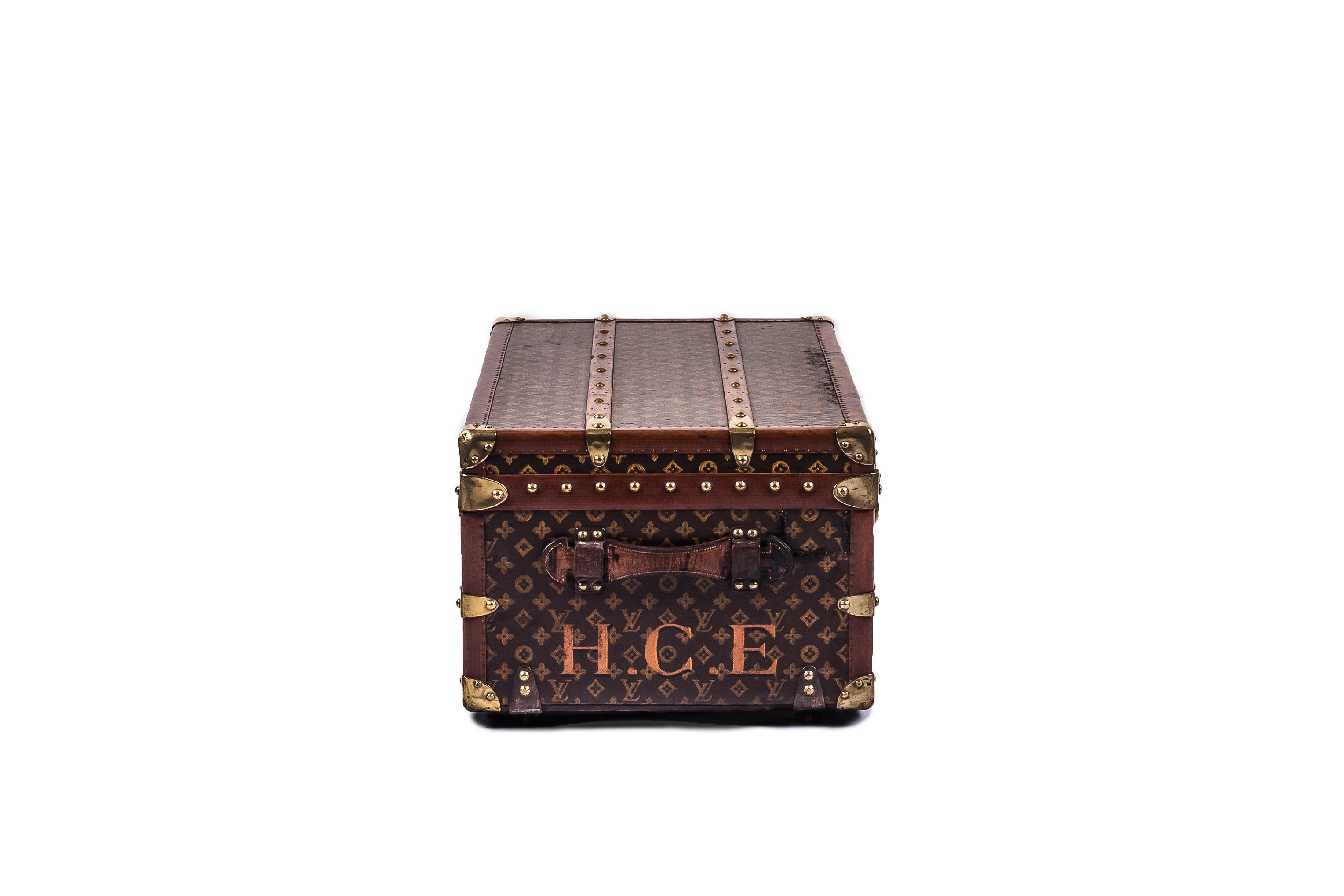 1930s Louis Vuitton Stencil Monogram Cabin Trunk 2