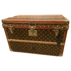 1930er Louis Vuitton Stencil Monogramm-Schuh-Truhe mit Monogramm