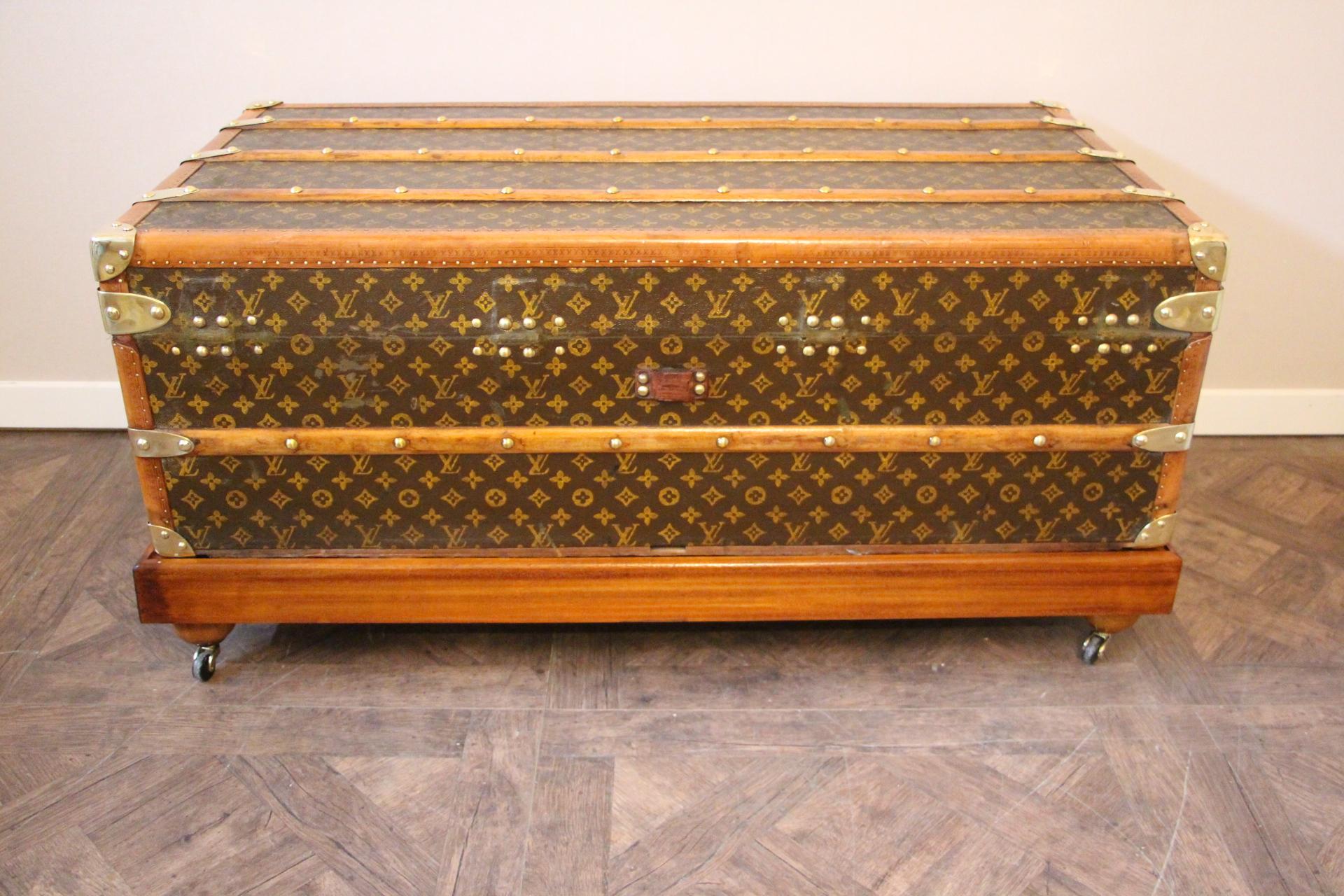 1930s Louis Vuitton Stenciled Monogram Cabin Steamer Trunk, Louis Vuitton Trunk 5