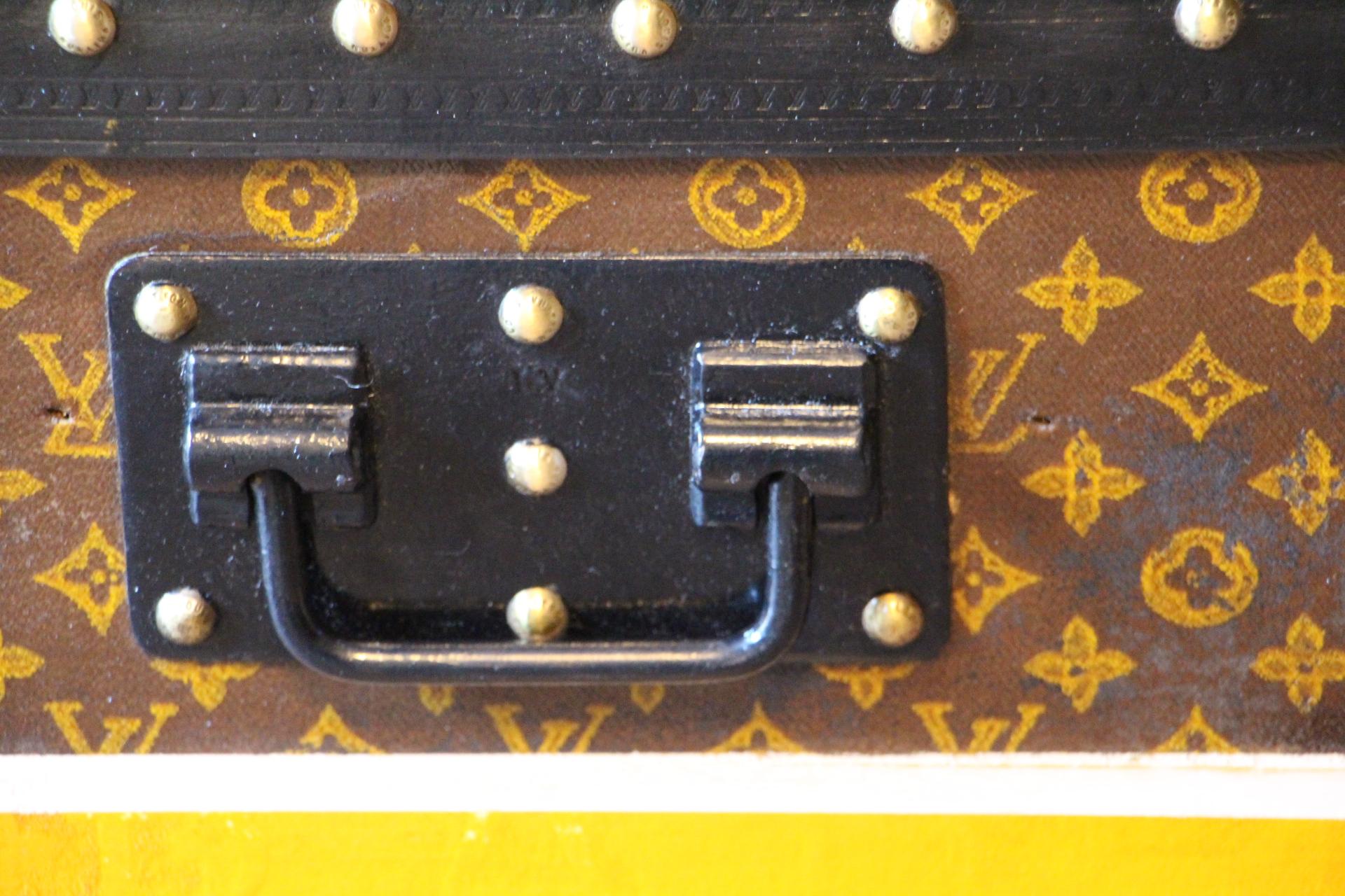 1930s Louis Vuitton Stenciled Monogram Cabin Steamer Trunk, Louis Vuitton Trunk 4