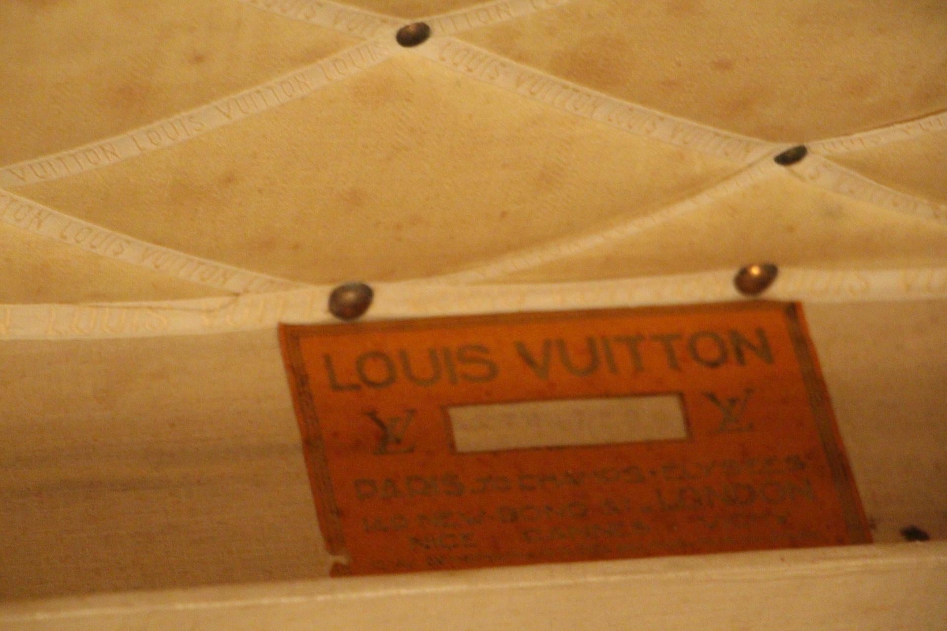 1930s Louis Vuitton Stenciled Monogram Cabin Steamer Trunk, Louis Vuitton Trunk 6