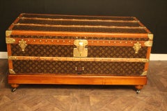 1930s Louis Vuitton Stenciled Monogram Cabin Steamer Trunk, Louis Vuitton Trunk