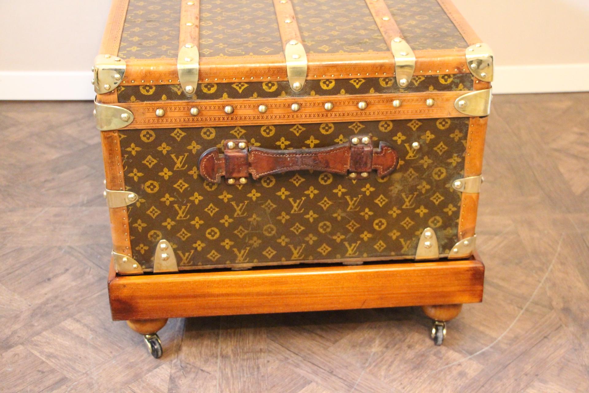 1930s Louis Vuitton Stenciled Monogram Cabin Steamer Trunk, Louis Vuitton Trunk 3