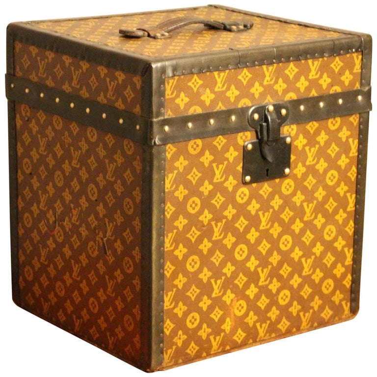 1930s Louis Vuitton Stenciled Monogram Hat Trunk, Louis Vuitton Trunk