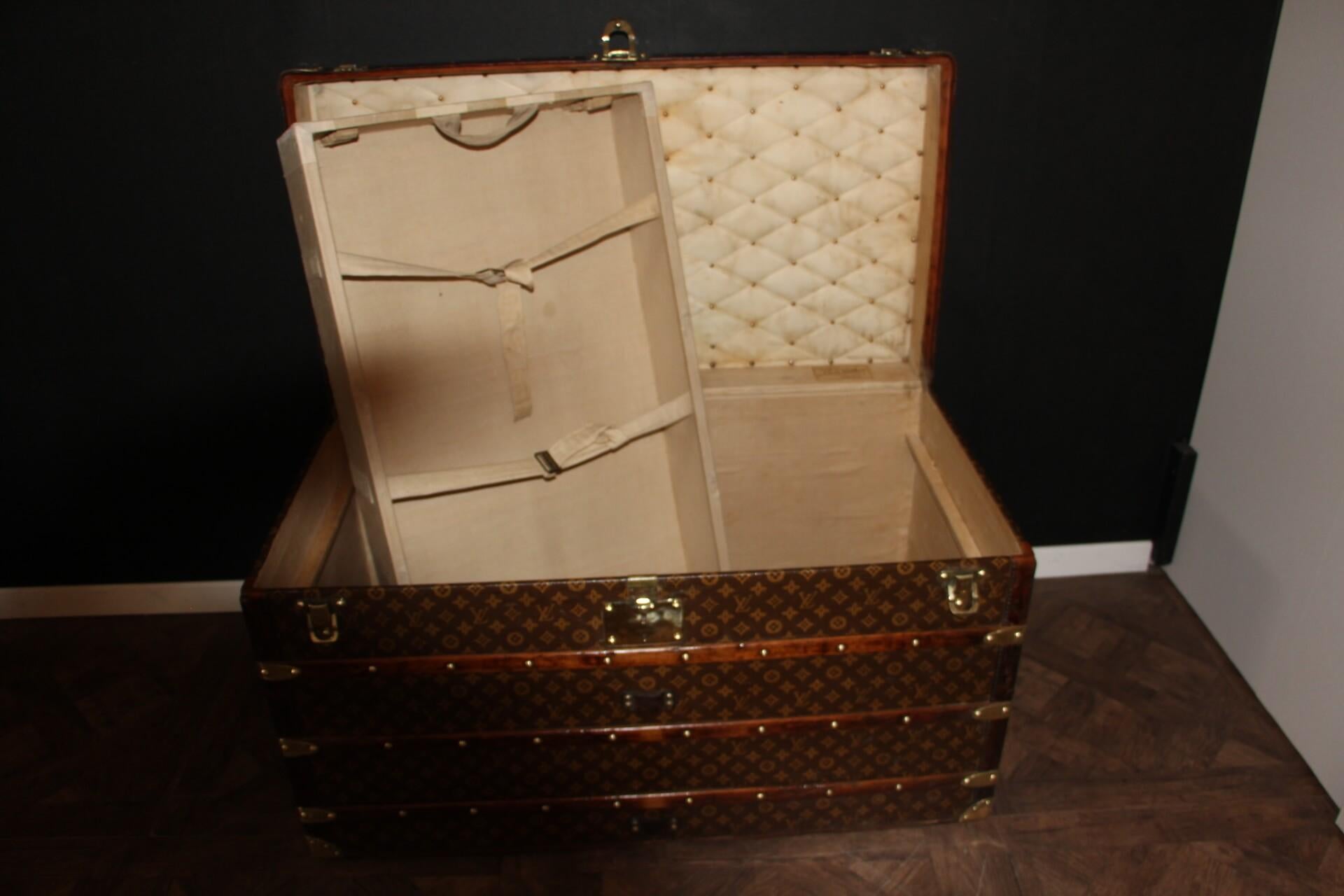 1930's Louis Vuitton Trunk, Louis Vuitton Courrier Steamer Trunk 12