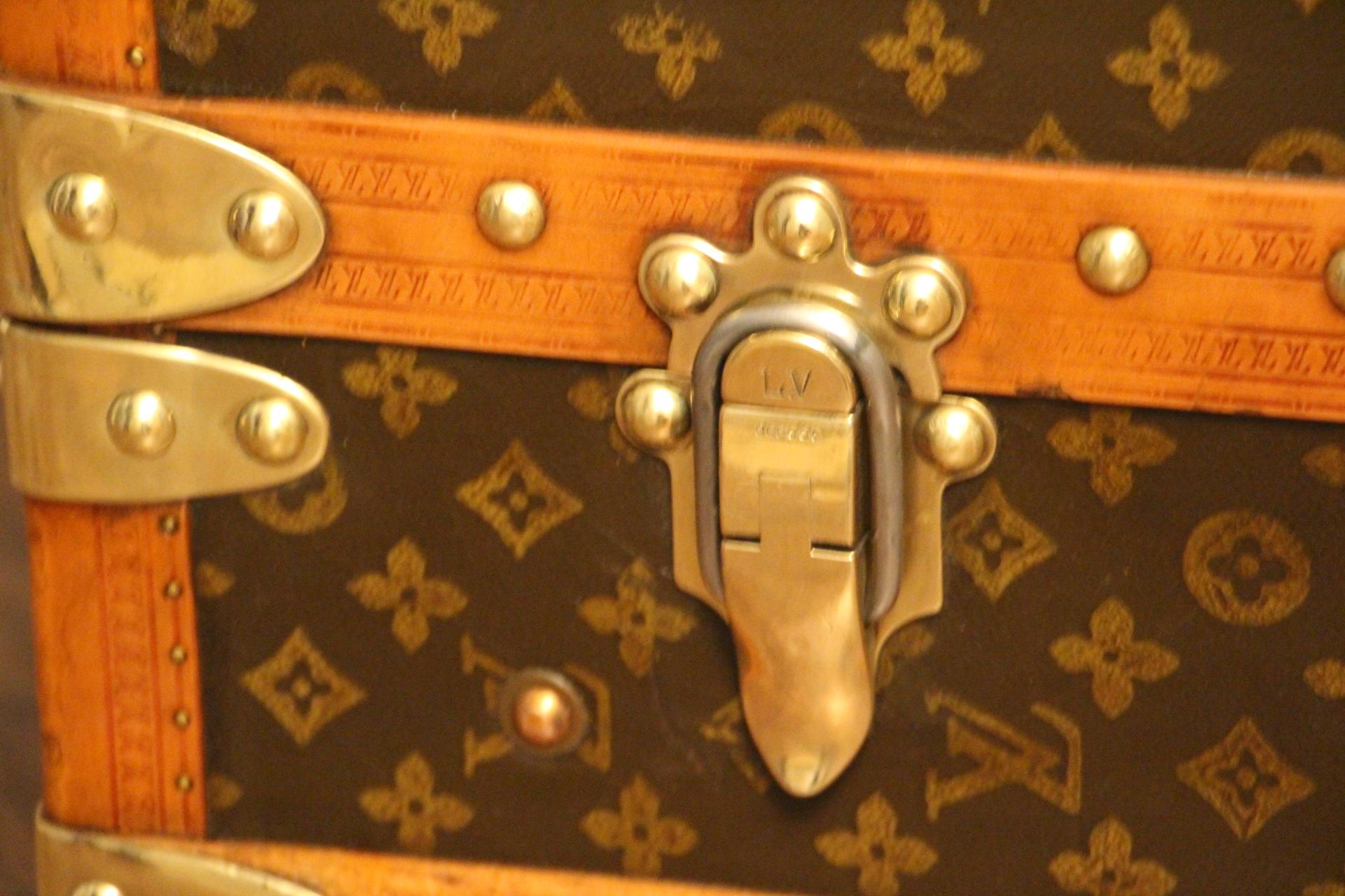 1930s Louis Vuitton Wardrobe Trunk in Monogram, Double Hanging Section 2