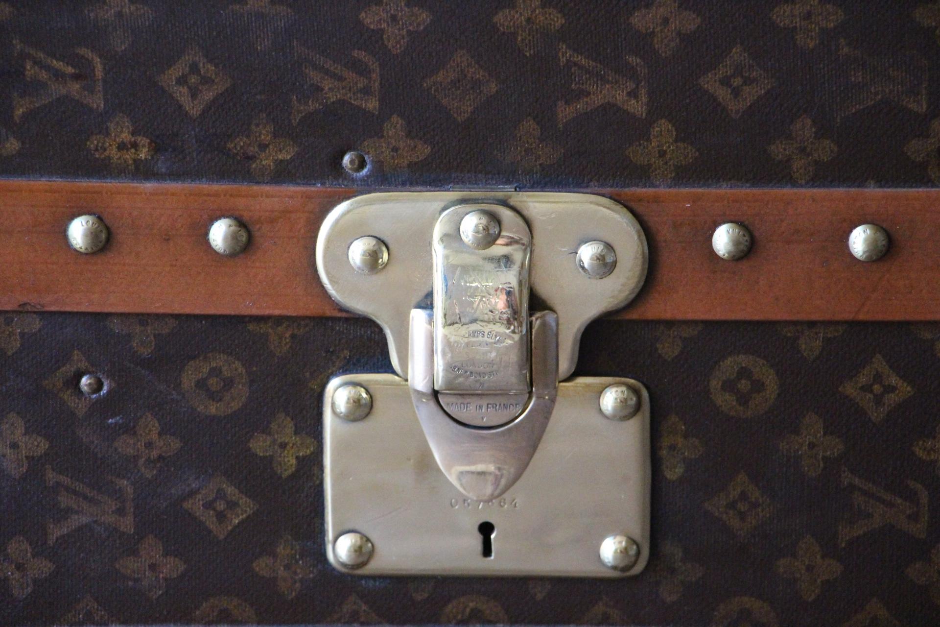 1930s Louis Vuitton Wardrobe Trunk, Vuitton Trunk, Louis Vuitton Steamer Trunk 7