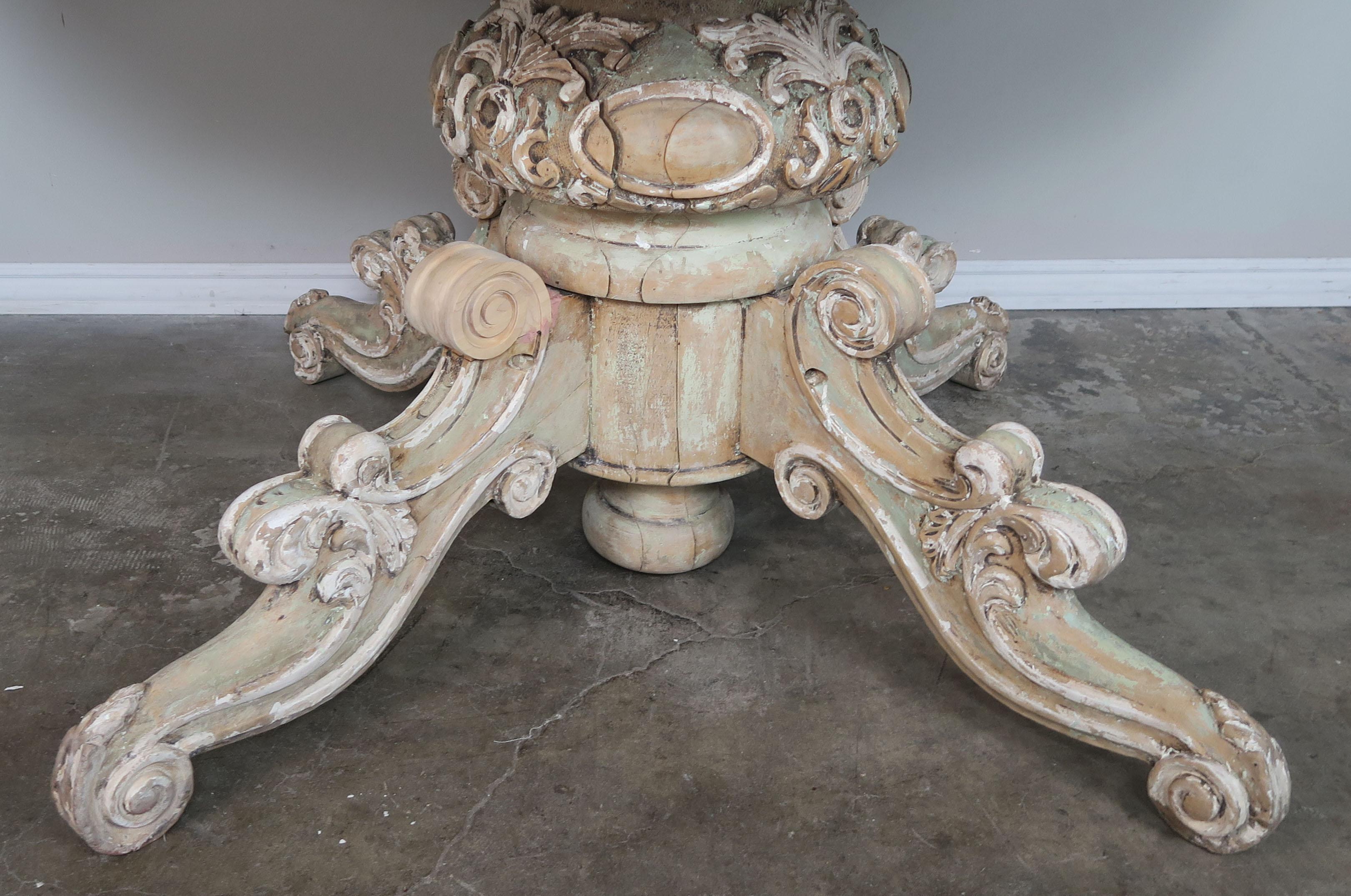 Mid-20th Century 1930s Louis XV Painted French Dining Table