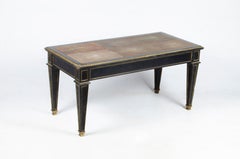 1930s Louis XVI Wood and Gilt Bronze Low Table by Chanaux & Pelletier, France