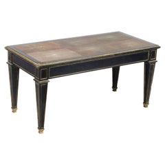 Niedriger Tisch aus Holz und vergoldeter Bronze im Louis-XVI-Stil von Chanaux & Pelletier, Frankreich, 1930er Jahre