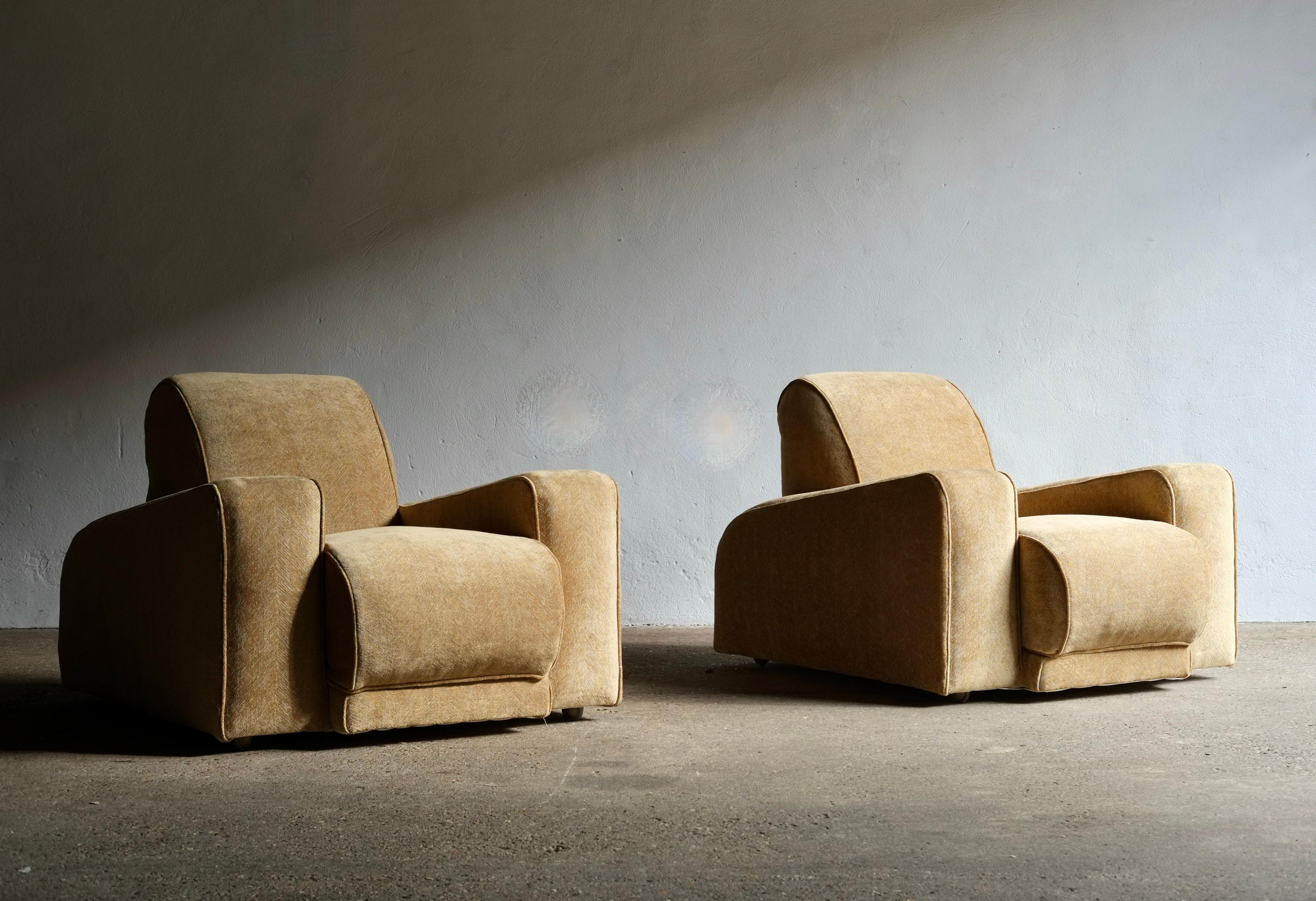 Art Deco 1930's Lounge Chairs Attributed To The Bowman Brothers