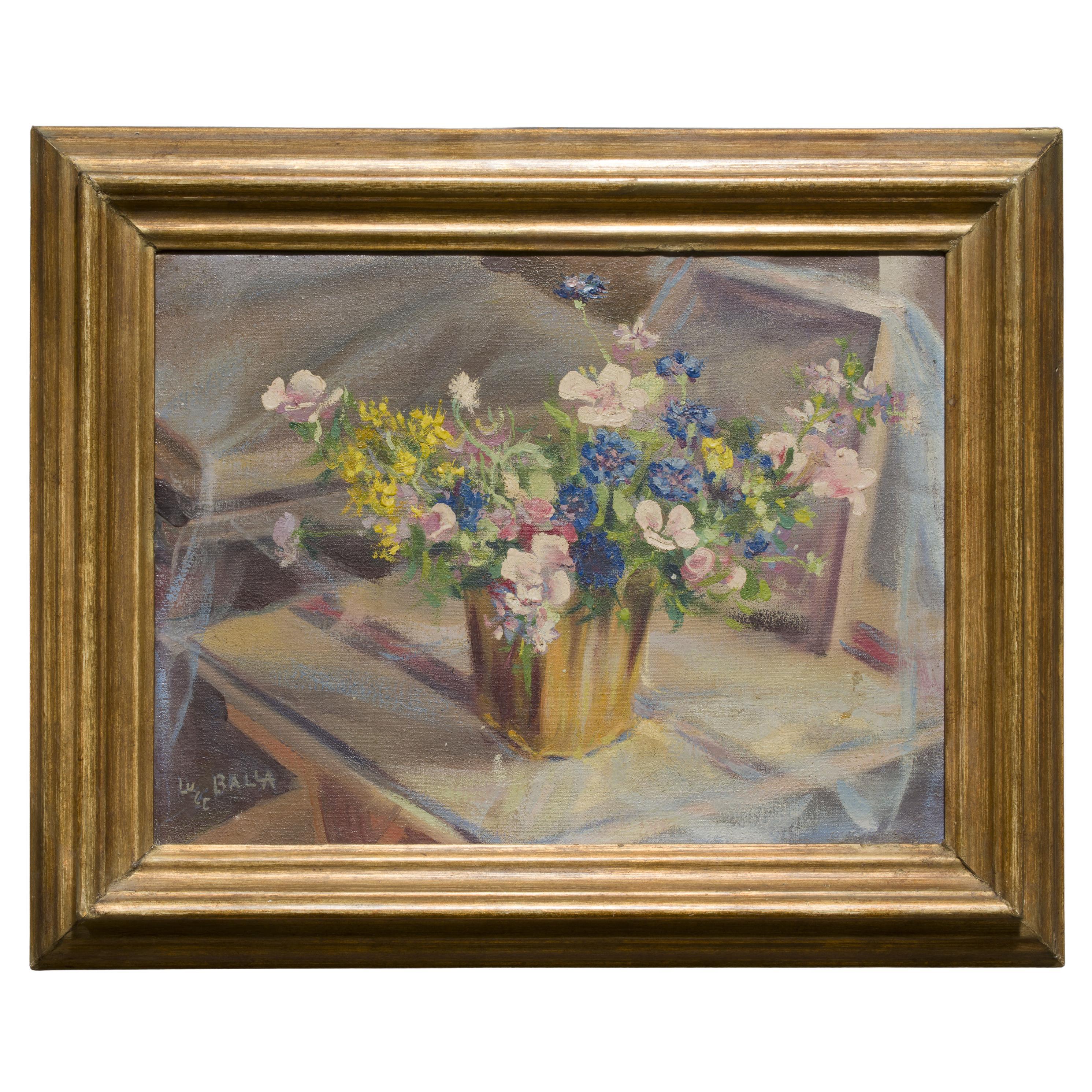 1930s Luce Balla Italian Signed Still Life Painting