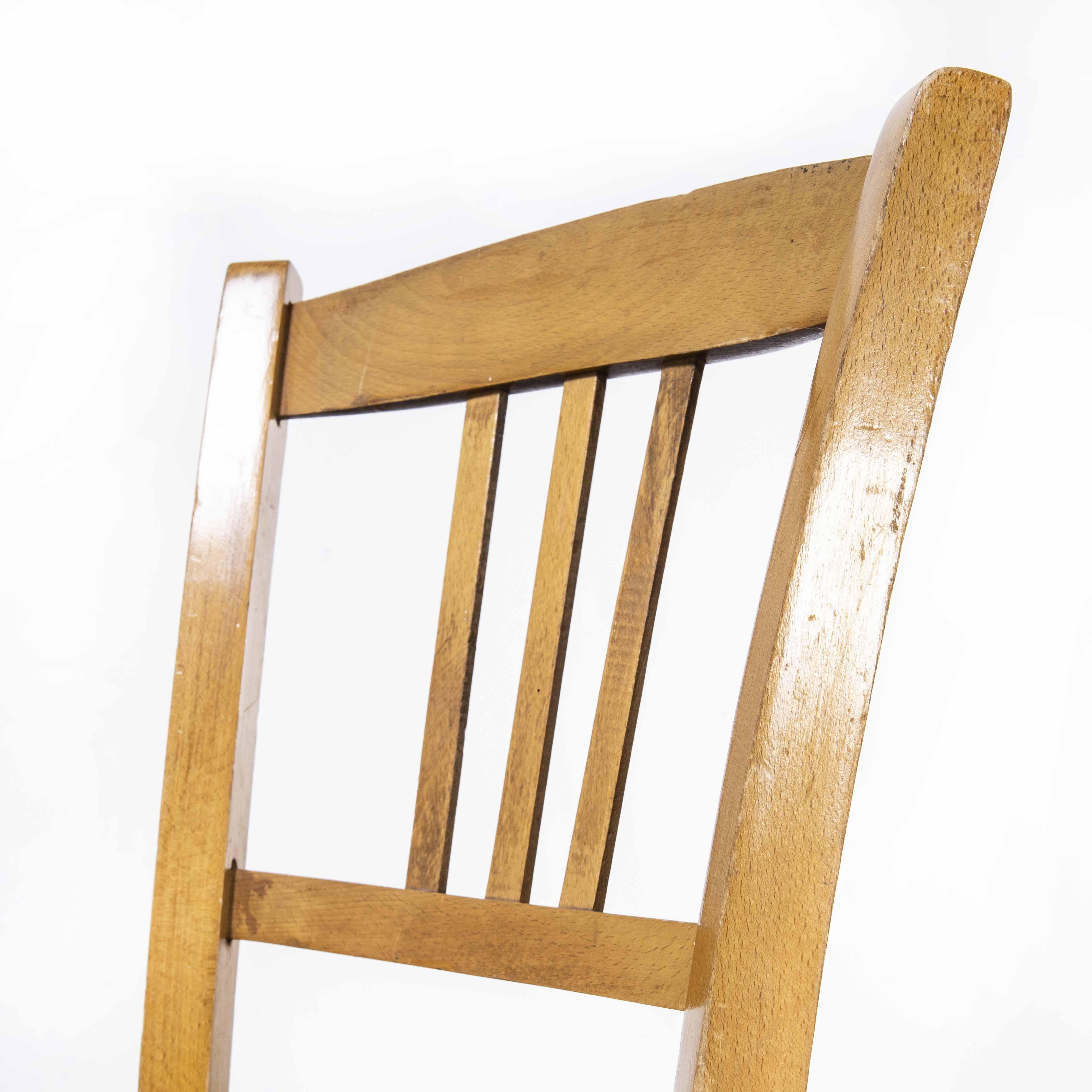 1930's Luterma Embossed Seat Bentwood Dining Chair, Set of Six 4