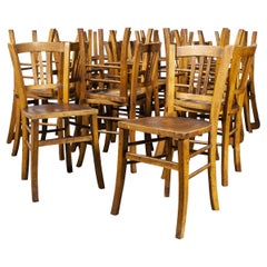 1930's Luterma Embossed Seat Bentwood Dining Chair, Various Qty Available