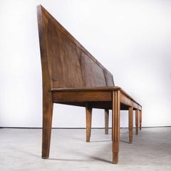 Große französische Luterma-Bank aus Eiche, Modell 1511, 1930er Jahre