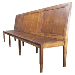 1930's Luterma Large French Oak Bench 'Model 1511'