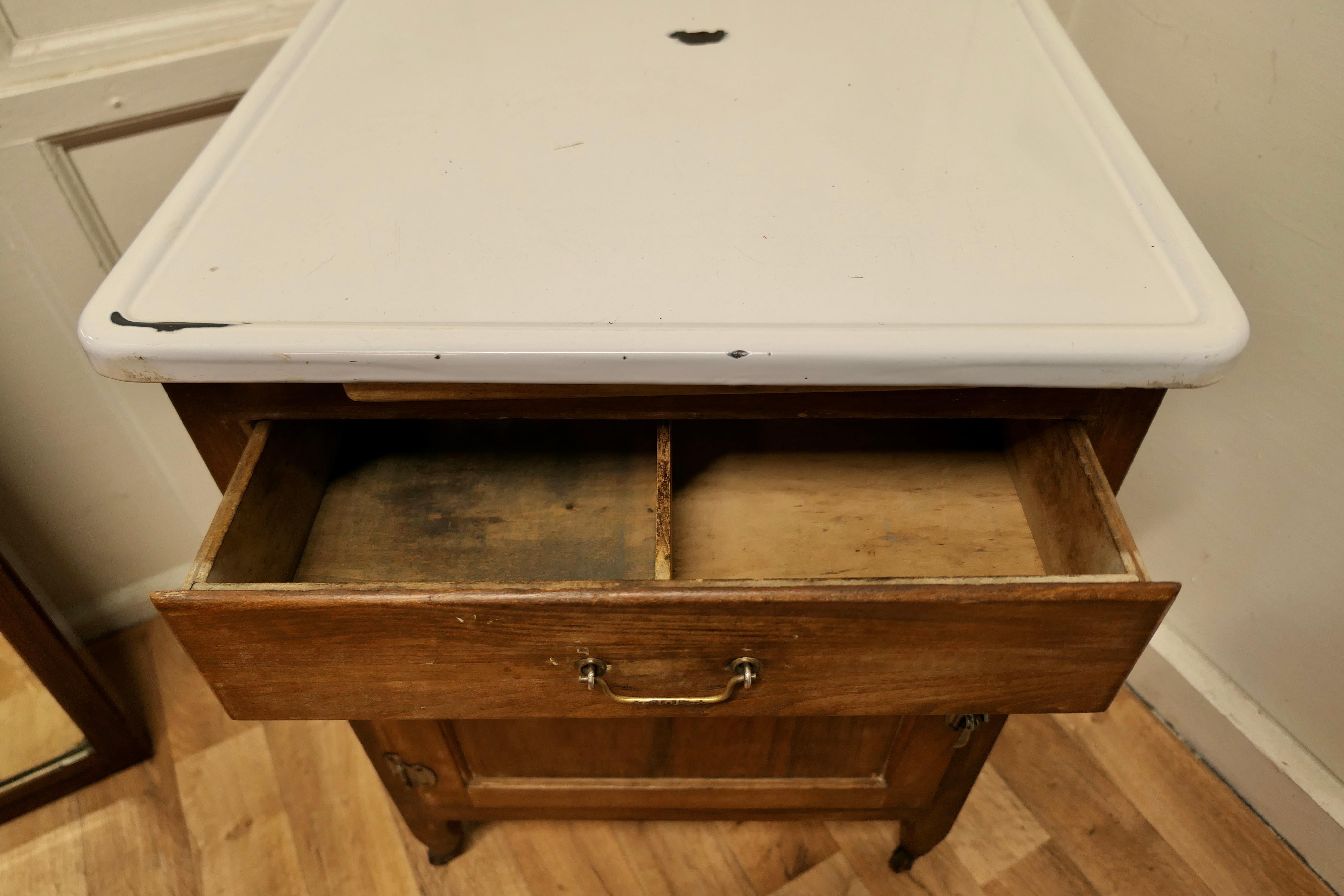 Enamel 1930s Macy & Co Kitchen Cupboard