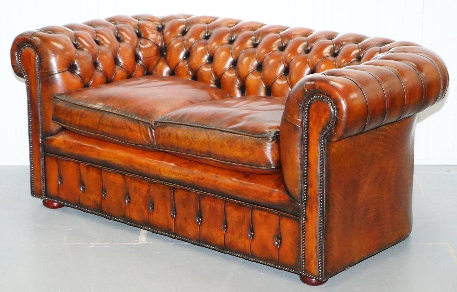 restored chesterfield sofa