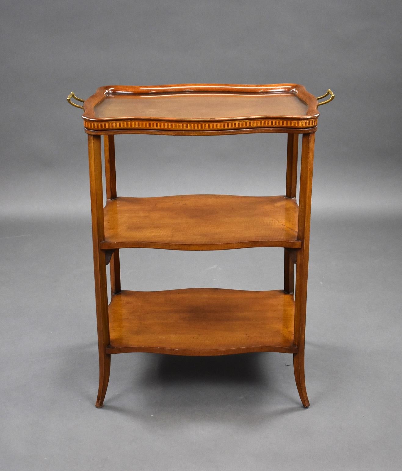 1930S Mahogany Etagere Butlers Tray 1