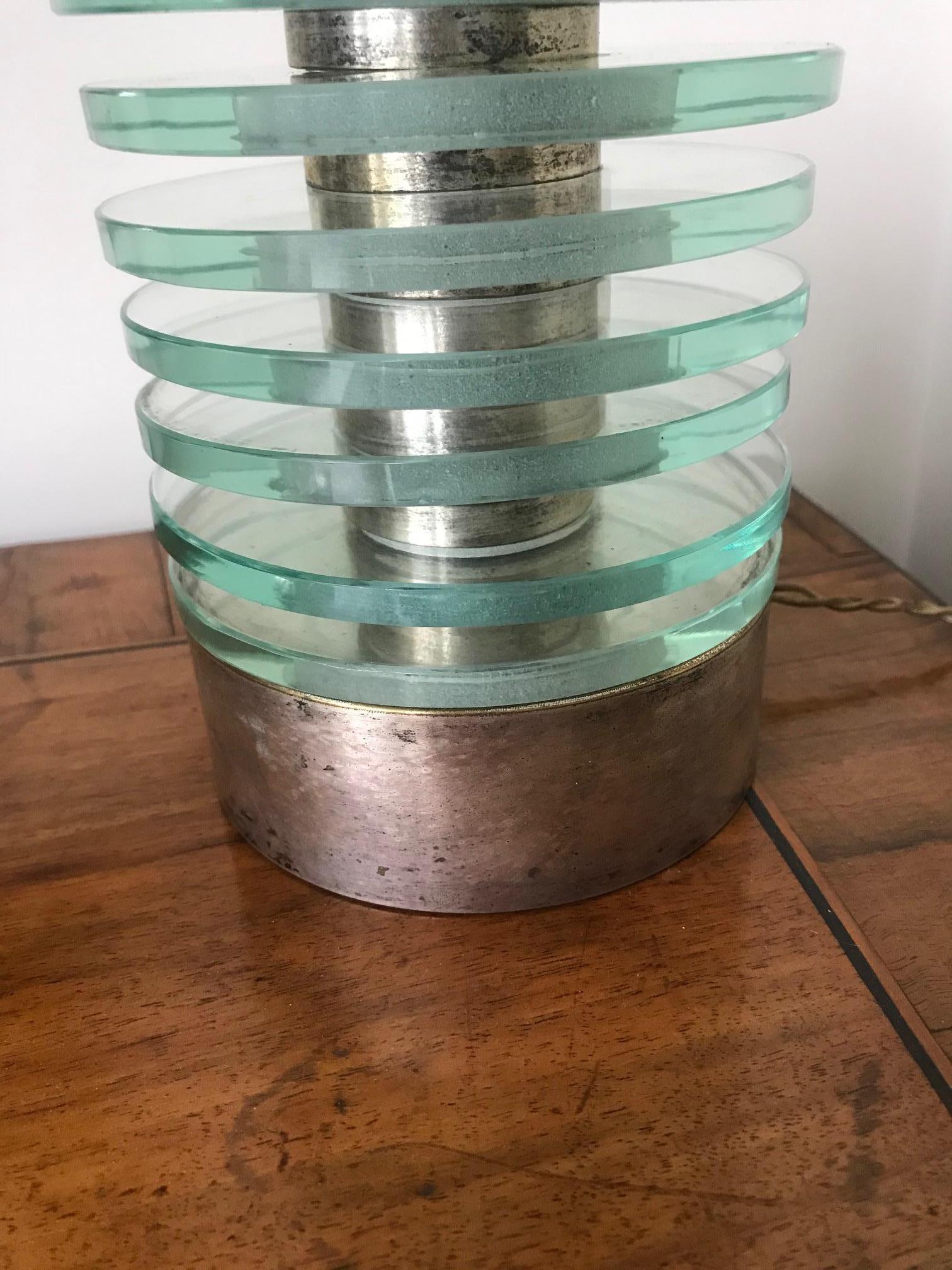 French 1930s Maison Desny Lamp For Sale