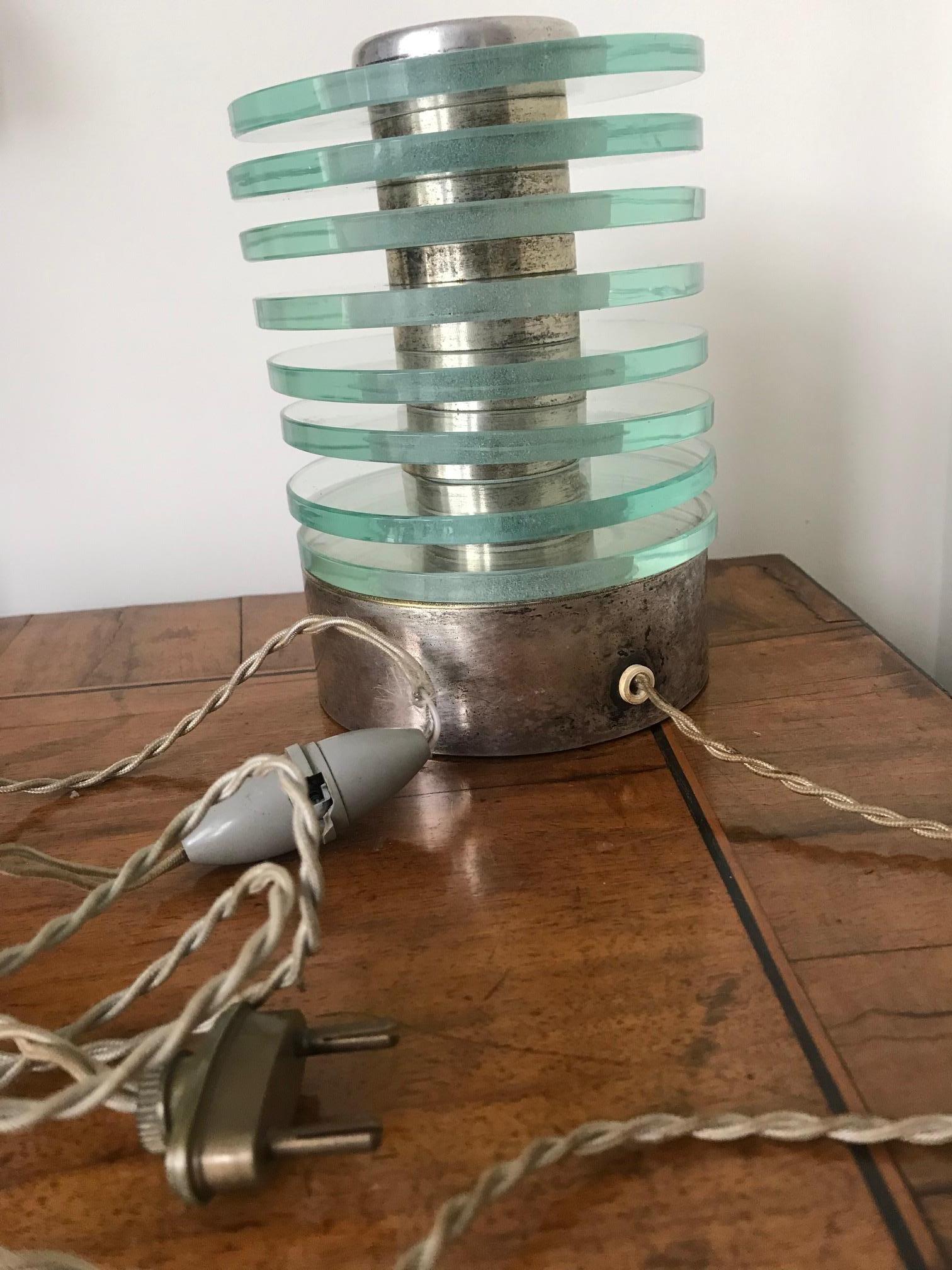 1930s Maison Desny Lamp For Sale 2