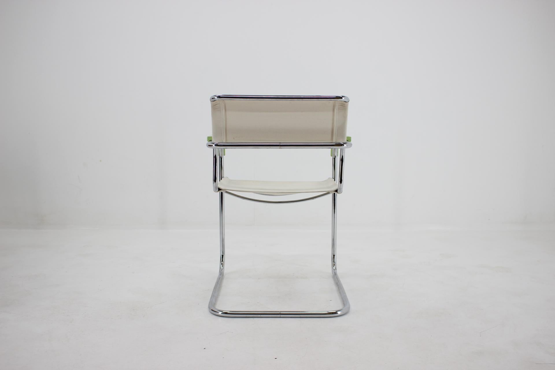 Canvas 1930s Marcel Breuer B34 Chair, Czechoslovakia For Sale