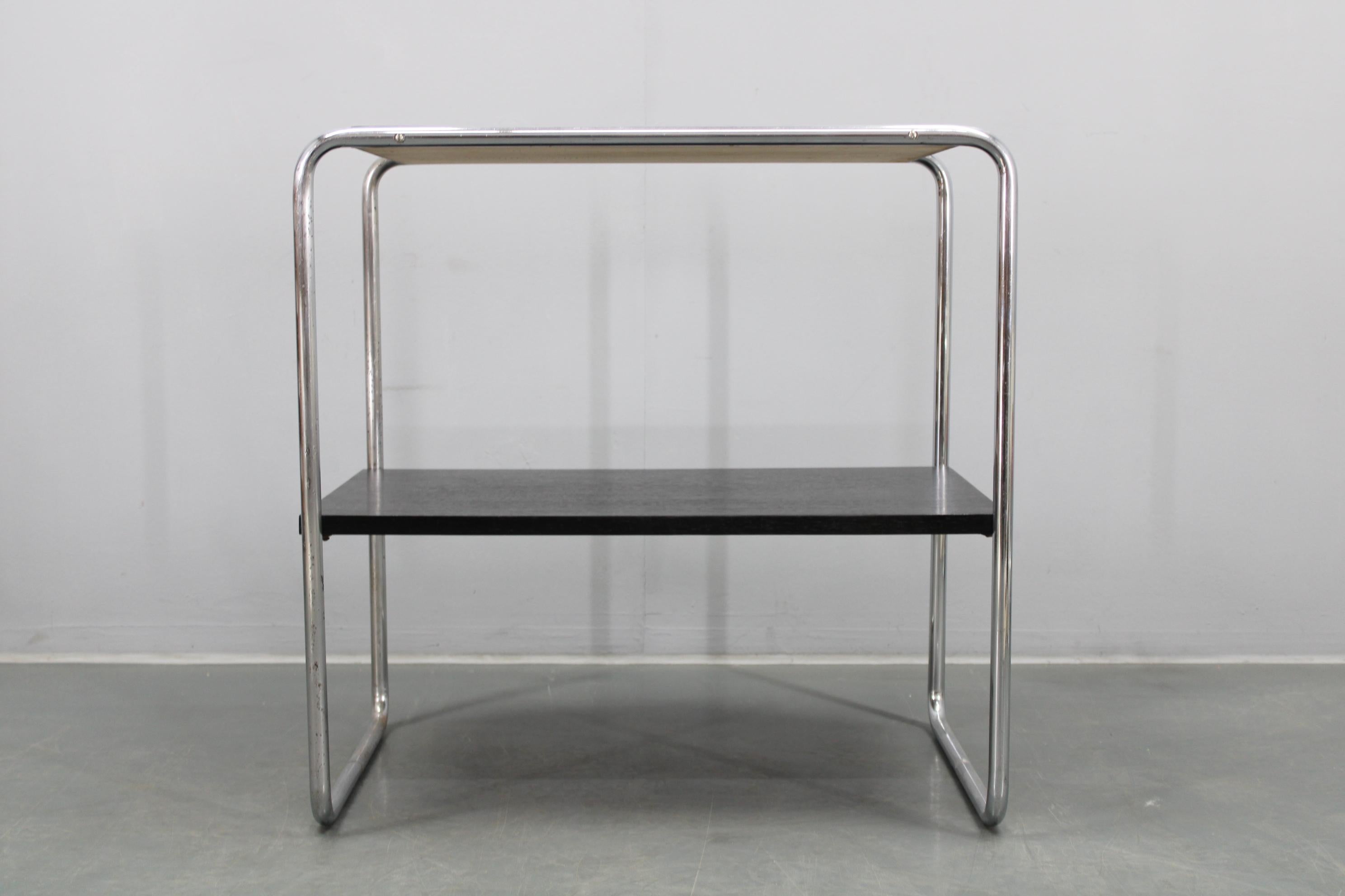 1930s Marcel Breuer Bauhaus Tubular Console Table, Model B12, Czechoslovakia en vente 8