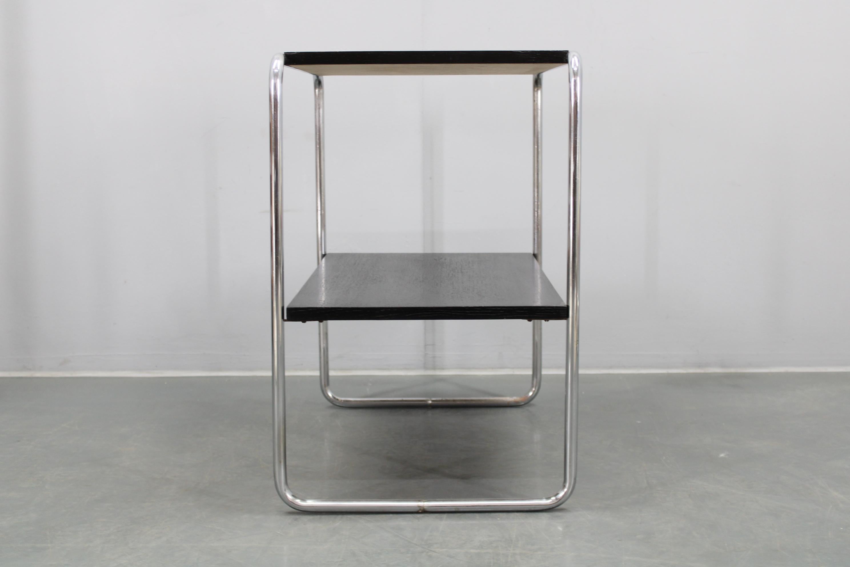 1930s Marcel Breuer Bauhaus Tubular Console Table, Model B12, Czechoslovakia en vente 9