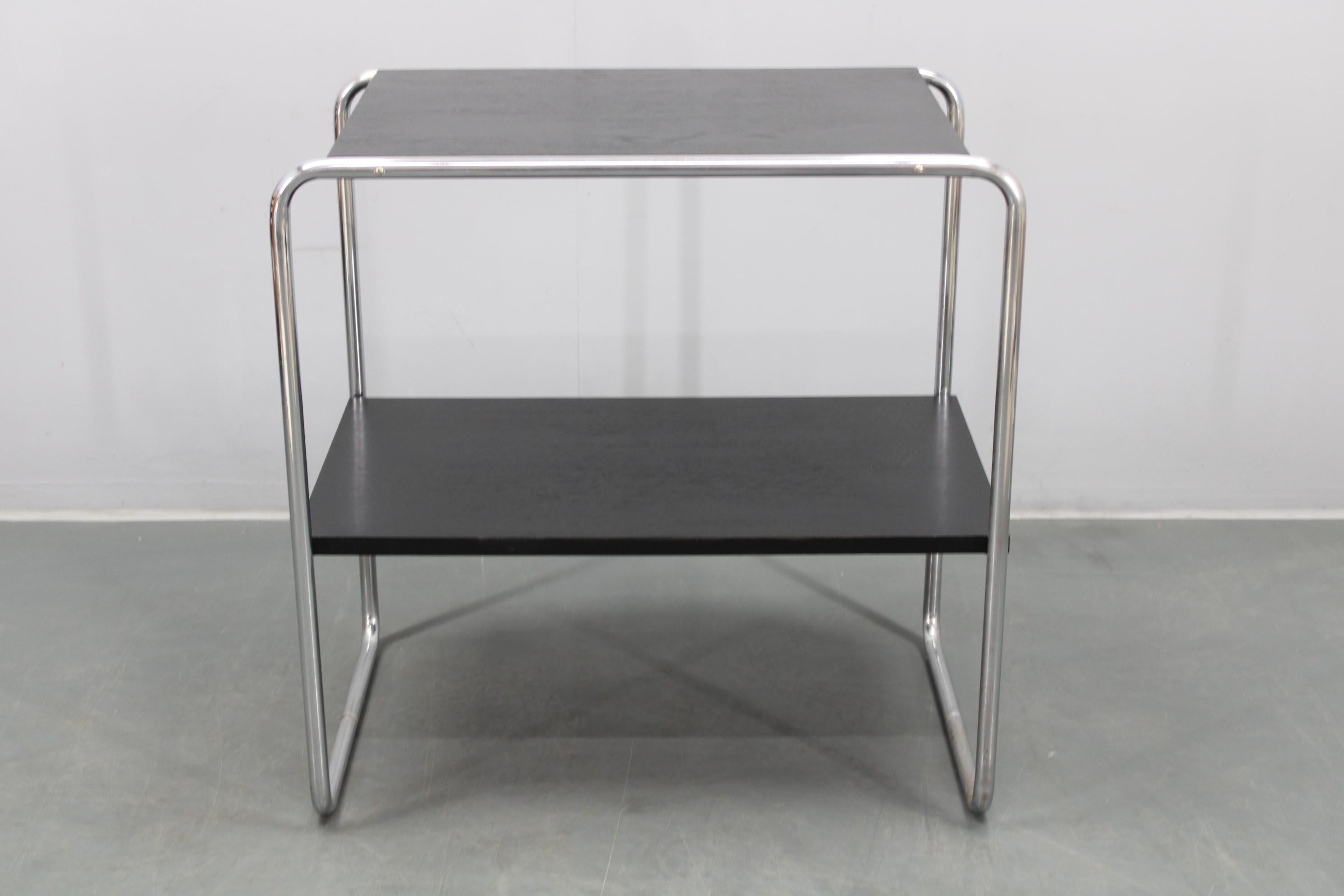 Tchèque 1930s Marcel Breuer Bauhaus Tubular Console Table, Model B12, Czechoslovakia en vente