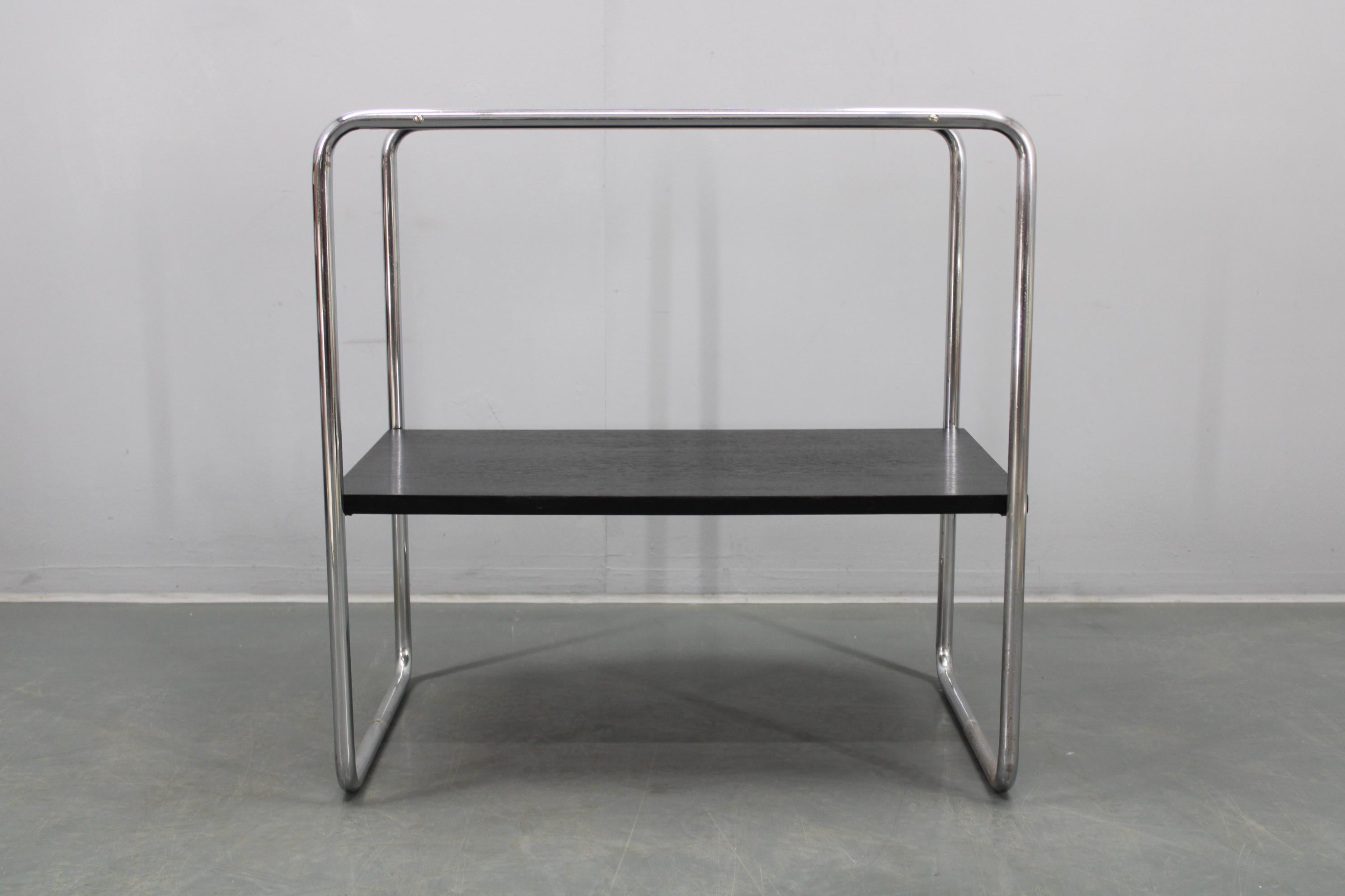 20ième siècle 1930s Marcel Breuer Bauhaus Tubular Console Table, Model B12, Czechoslovakia en vente