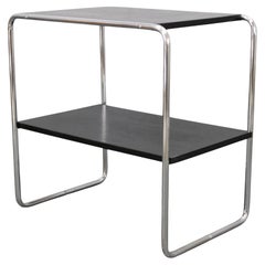 1930s Marcel Breuer Bauhaus Tubular Console Table, Model B12, Czechoslovakia