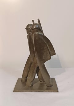 1930s "MARCHING SOLDIERS" SCULPTURE BY DI BOSSO